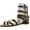 6406 Cognac, variant on VeeVee Womens Gladiator Sandals Flats W/Multi Buckle Straps