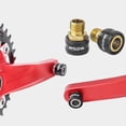 thumbnail image 3 of Extensores de pedal de bicicleta kusrkot izquierdo y derecho 9/16 In-In Negro dorado, 3 of 8