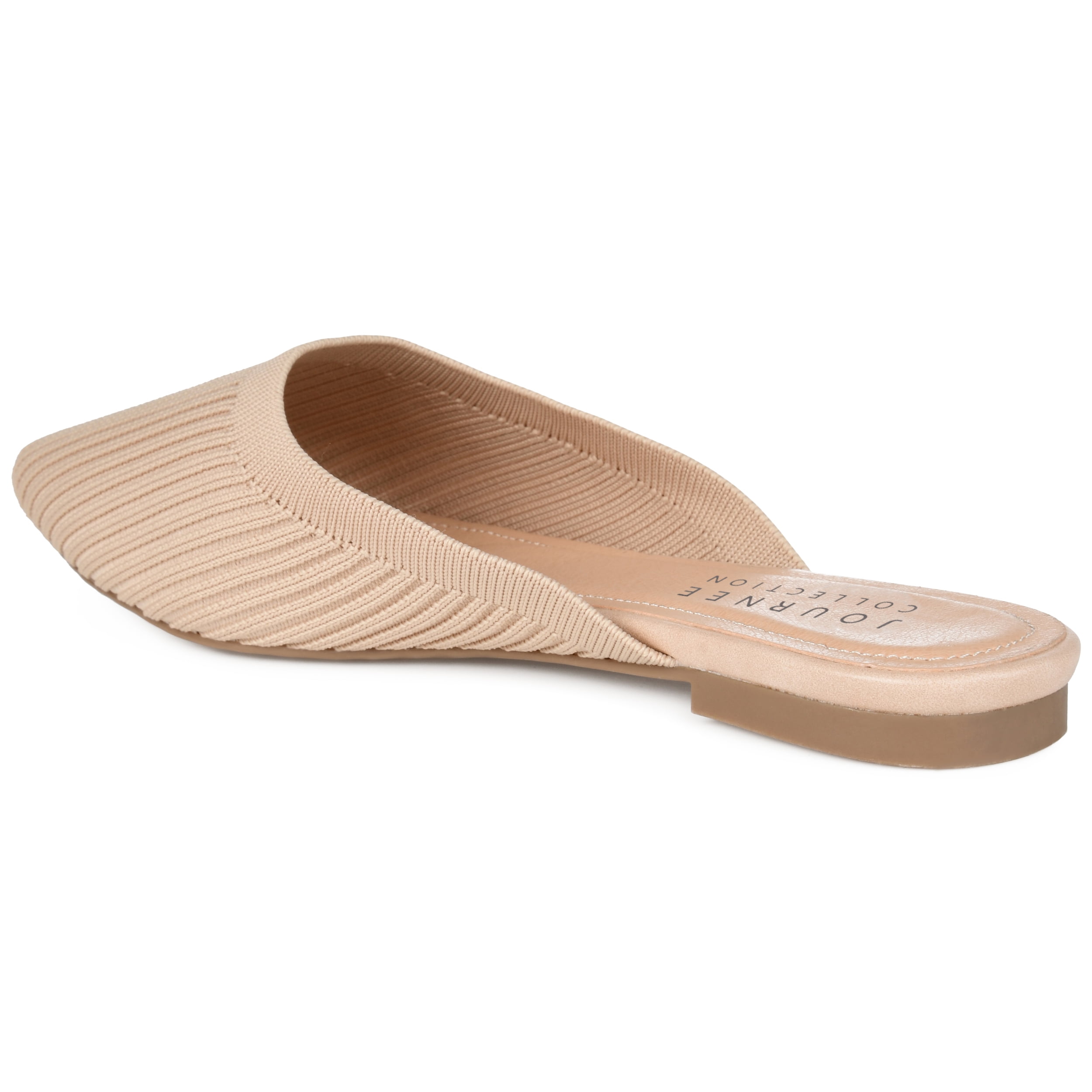 Journee Womens Aniee Slip On Almond Toe Mule Flats, Widths Available