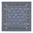 thumbnail image 3 of Unique Loom La Jolla Collection Area Rug - Trellis (6' Square Blue/Ivory), 3 of 7