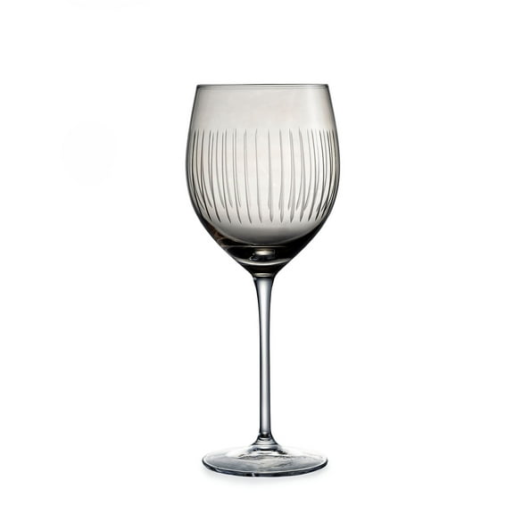 Rainbow Glow Smoke Colored Wine Glasses with Stems 16 Ounces, Set of 4