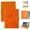 Orange, variant on TECH CIRCLE Universal 8 Inch Tablet Case, Folio Flip Lightweight Protective PU Leather Cute Embossed Cartoon Cover with Card Slots, Built-in Stand, for 7.9/8.0/8.3/8.4 Inch Touchscreen Tablet, Orange