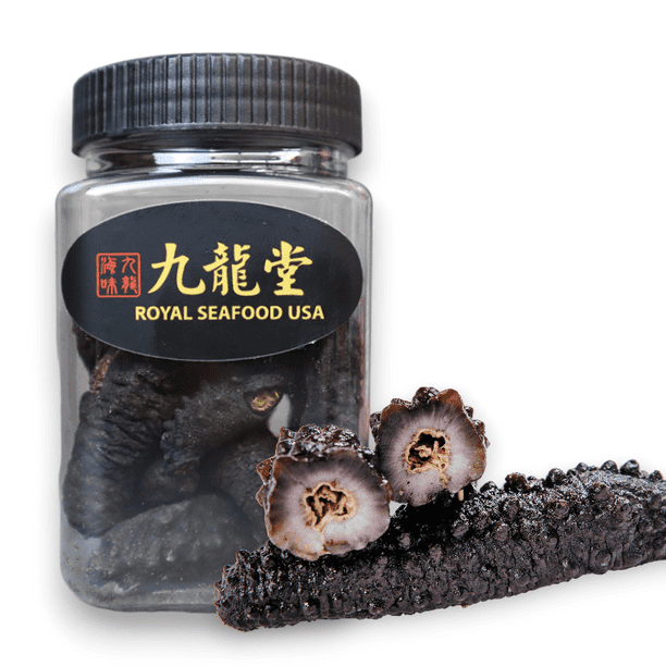 Premium Dried Wild Atlantic shortspined Sea Cucumber 4oz 15 pieces