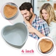 thumbnail image 2 of DefiDgd Heart Shaped Cake Mould,Silicone Molds Baking Pans,Non-Stick Heart Cake Pans,for Valentine Birthday Wedding Holiday Cake Chocolate Dessert Cooking Baking(A), 2 of 3