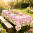 thumbnail image 4 of E Easter Disposable Tablecloth, 9X4.5Ft Plastic Table Cover With Vibrant Bunny And Egg Patterns For Party Tables And Holiday Dining Settings, 4 of 6