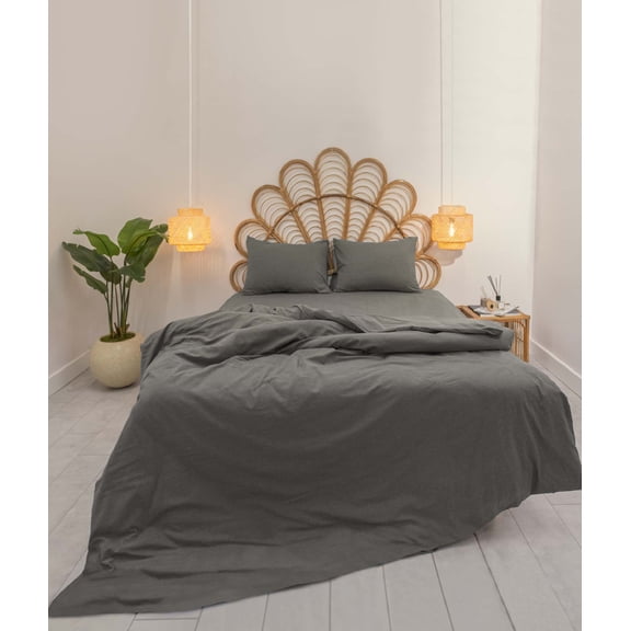 Koza Home Calmo Duvet Cover Set Smoke Single 160x220 9571A Single