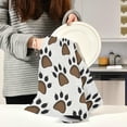 thumbnail image 5 of GZHJMY 4 Pack Animal Footprints Kitchen Towels, Soft Highly Absorbent Dish Towels Reusable Tea Towels Set, 28"x 18", 5 of 6