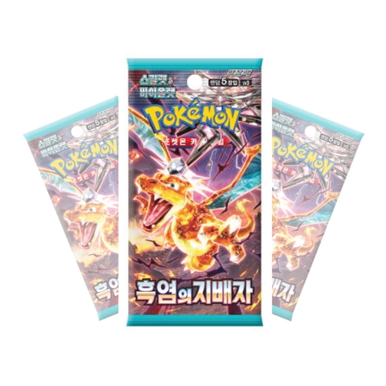 pokemon black flame booster box Pokemon Ruler of the Black Flame SV3 Korean Booster Box main image 0