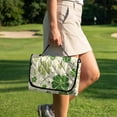 thumbnail image 3 of COEQINE Golf Cart Seat Towel Quilted Protective Cover with Carrying Handle, Universal Fit with 4 Front Pockets, Fits for Most 2 Seats Club Car St Patricks Day Decor, Elegant Green Clover, 3 of 8