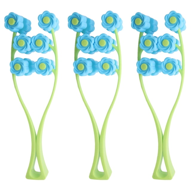 Masaje facial, rodillo de masaje en forma de V con forma de flor para reafirmar y levantar el rostro, herramienta de belleza