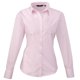 thumbnail image 1 of Premier - Camisa lisa de popelín de manga larga para mujer (Rosa), 1 of 2
