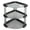 Black, variant on Riousery 3-Tier Corner Storage Shelf Organizer, Multipurpose Plastic Desktop Stand for Bathroom, White
