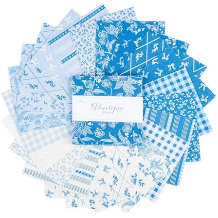 Penelope Riley Blake Stacker by My Mind's Eye; 42 5-inch Precut Fabric Quilt Squares