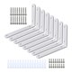 thumbnail image 1 of Juego de 8 soportes de esquina resistentes con tornillos para estantes de pared, soportes en L Blanco, 1 of 9