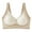 White, variant on Women's Seamless Contrast Sponge Bra, Soft Support, Comfortable Breathable Fixed Cup Underwear for Daily Wear