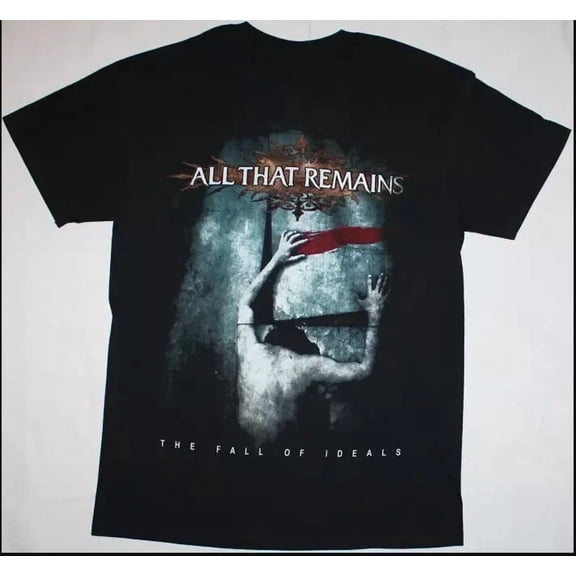 VINTAGE ALL THAT REMAINS THE FALL OF IDEALS NEW BLACK T-shirt, S-5XL