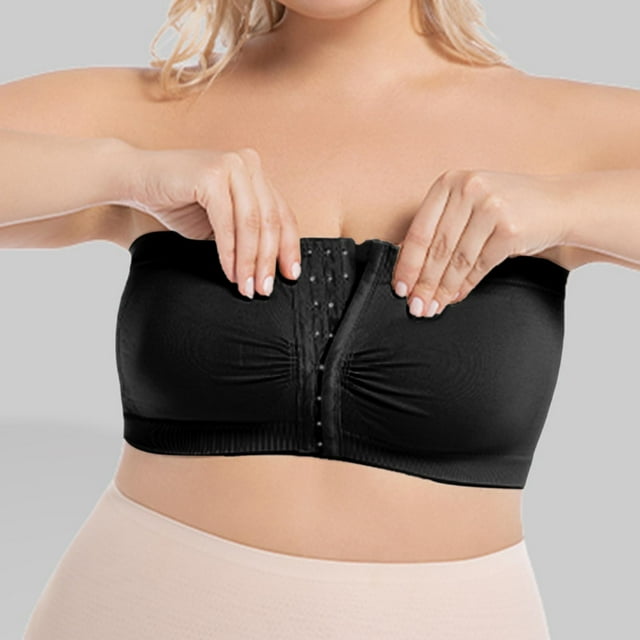 Versatile Front Closure Strapless Bra For Everyday Comfort And Casual Wear