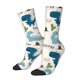 thumbnail image 1 of Balery Childish Dinosaur Calcetas Largas con Estampado para Hombre y Mujer – Suaves y Transpirables, Talla Única (US 5-11), 1 of 6