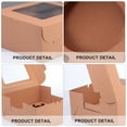 thumbnail image 2 of 10pcs Egg Tart Box Cupcake Packing Box Dessert Box Cupcake Wrapping Package Box, 2 of 6