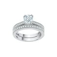 thumbnail image 1 of KATARINA Diamond Bridal Set in 10K White Gold (1 3/8 cttw, I-J, I1-I2) (Size-7.5), 1 of 2