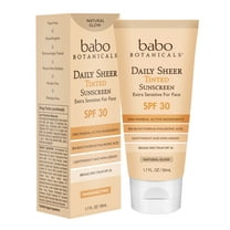 Babo Botanicals SPF 30 Daily Sheer Tinted Sunscreen, Natural Glow