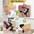 thumbnail image 4 of 20 Rubber Corner Protectors - Large Cushion for Maximum Baby Protection (Black), 4 of 4