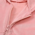 thumbnail image 7 of Tween 2-Piece Girls Velour Tracksuit Set Zip Up Hoodie Jacket and Sweatpants Long Sleeve Sweatsuit Activewear Casual Lounge Outfits Fall Winter Athletic Clothing, Size 7, 7 of 7