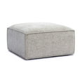 thumbnail image 3 of TOV Furniture Mindy Taupe Chenille Basketweave Ottoman, 3 of 6