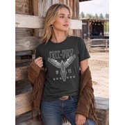 KimSoong Woman Vintage Rock Band T-Shirt Retro Bird Shirt Eagle Graphic Tees Retro Music Shirt Casual Short Sleeve Tops,Gray