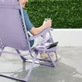 thumbnail image 5 of Best Choice Products Monochromatic Zero Gravity Chair, Folding Patio Recliner w/Side Tray, Headrest - Lavender, 5 of 8