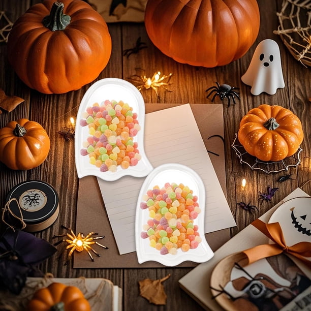 Cocina y comedor, Utensilios de cocina, Aparatos de cocina, Decoraciones para fiestas de Halloween Bandeja para guardar joyas Bandeja de cerámica bonita para exhibir joyas Adorno Bandeja de plástico d