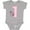 AC-Heather Grey, variant on Inktastic Pink Ladybug 1st Birthday Girls Baby Bodysuit