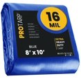 thumbnail image 1 of PROTARP Cubierta de lona extra resistente de 16 mil, impermeable, resistente a los rayos UV, lona de polietileno a prueba de desgarros y desgarros con bordes reforzados para techo, camping, patio, pis, 1 of 5
