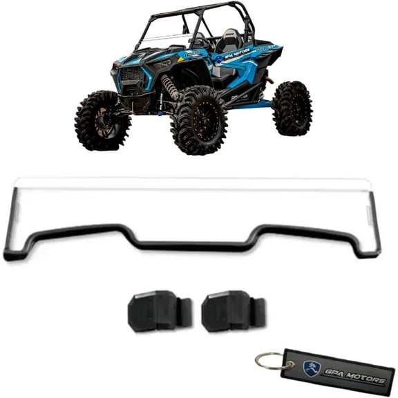 Half Front Windshield Tough PC Fits Polaris RZR XP 1000 /4 Turbo Models (2019-2023)