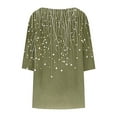 thumbnail image 5 of Sokhug Tops for Women Plus Size Boho Floral Printed Shirts Summer Short Sleeve V Neck Tunic Blouses Cute Graphic Tees, 5 of 6