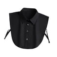 thumbnail image 4 of Collar falso negro para mujer, decoración portátil para blusa, suéter, ropa, uniformes, 4 of 8