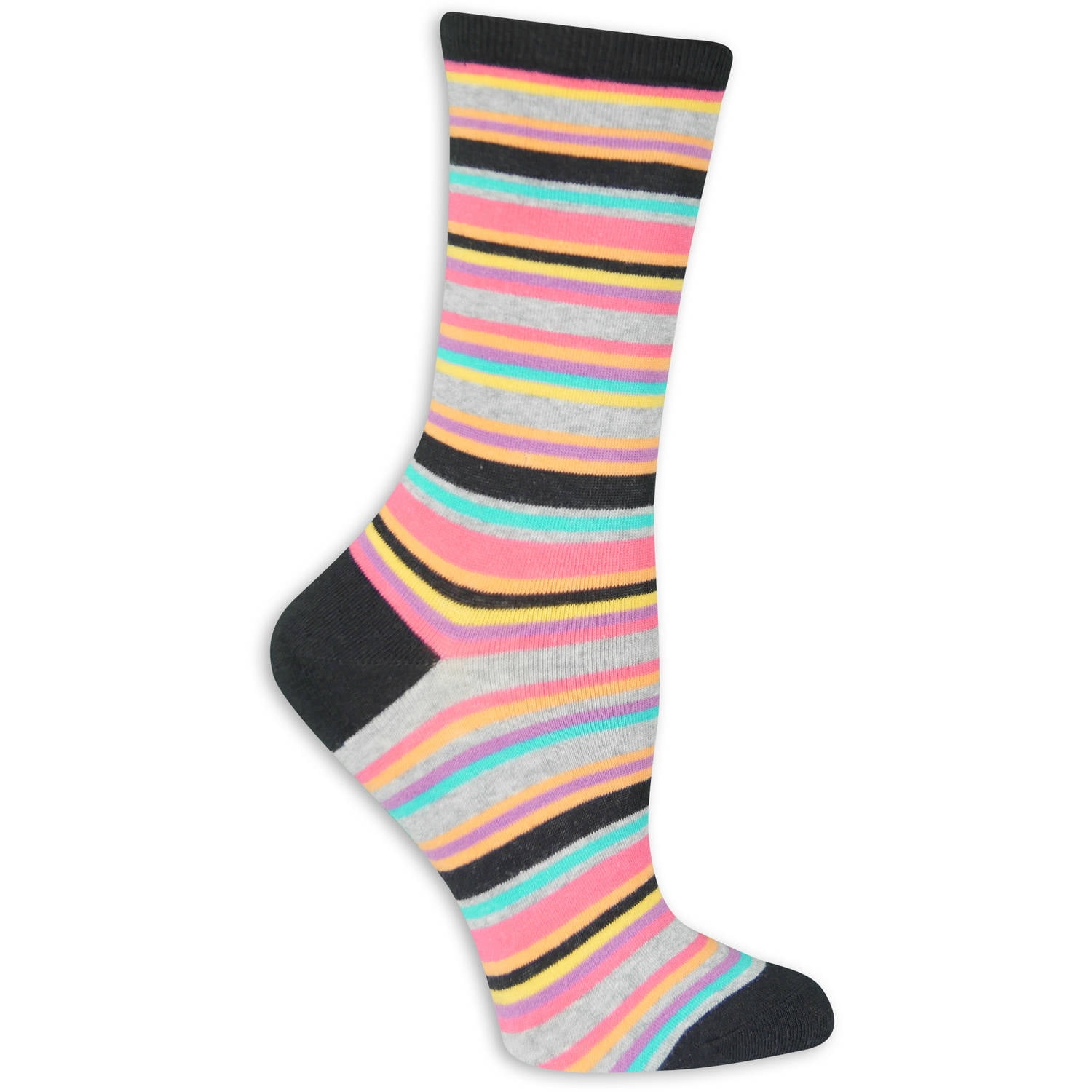 No Boundaries - Women's Fashion Print Crew Socks 3 Pack - Walmart.com ...