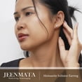 thumbnail image 6 of JeenMata 1 Carat Round Moissanite - 4 Prong Solitaire Stud Earrings in 18k Yellow Gold Plating for Women, 6 of 10