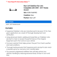 thumbnail image 2 of Rear Left Stabilizer Bar Link - Compatible with 2009 - 2017 Honda Accord 2010 2011 2012 2013 2014 2015 2016, 2 of 2