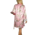 thumbnail image 3 of VSNOW Women Satin Robe Kimono Bathrobe Bridesmaid Wedding Sleepwear Lingerie Dress, 3 of 4