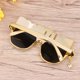 thumbnail image 4 of FELTECHELECTR Gafas de fiesta doradas, decoración para disfraz de cosplay, gafas de sol novedosas, anteojos de fiesta, accesorios para fotos, 4 of 6