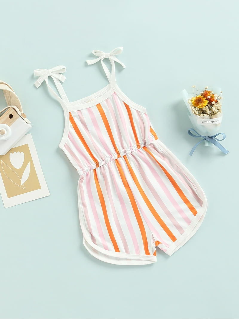 Aanpassen schild zuigen Pudcoco Baby Girl's Romper Flower/Stripe Pattern Sleeveless Sling Playsuit  - Walmart.com
