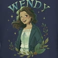 thumbnail image 2 of Junior's Peter Pan & Wendy Wendy Portrait  Graphic Tee Navy Blue Small, 2 of 3