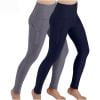 Pantalones de yoga para mujer, pantalones de yoga de cintura alta con control de abdomen, mallas para correr con control de abdomen y bolsillos, mallas de entrenamiento para mujer, color negro L