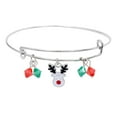 thumbnail image 1 of Fiudx Pulsera Navideña de Aleación con Diseño de Árbol de Navidad, Joya Llamativa, Colgante de Aceite Único, Regalo para Fiesta, Compromiso, Accesorio Ideal para Mujer., 1 of 2