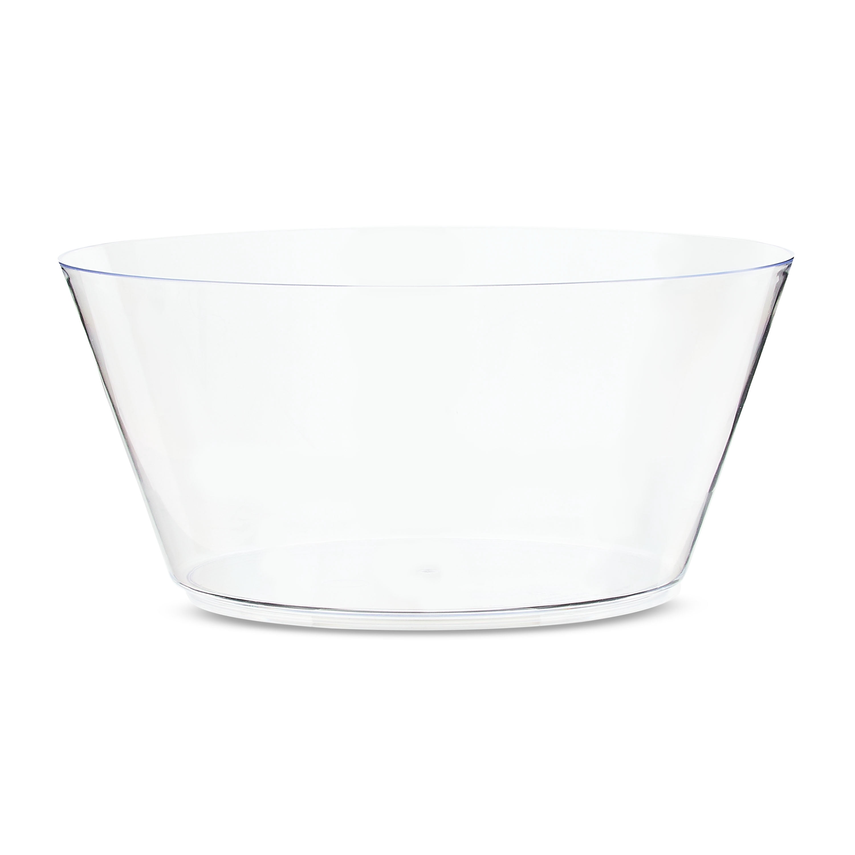 (2 pack) Clear Tapered Plastic Bowl, 10", by Way To Celebrate