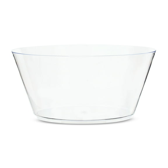 Clear Tapered Plastic Bowl, 10", by Way To Celebrate