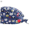 thumbnail image 1 of Gorro sanitario de algodón con estampado Floral para enfermera, gorro cómodo con banda para el sudor y estampado de dibujos animados, para Navidad, 2022, 1 of 4