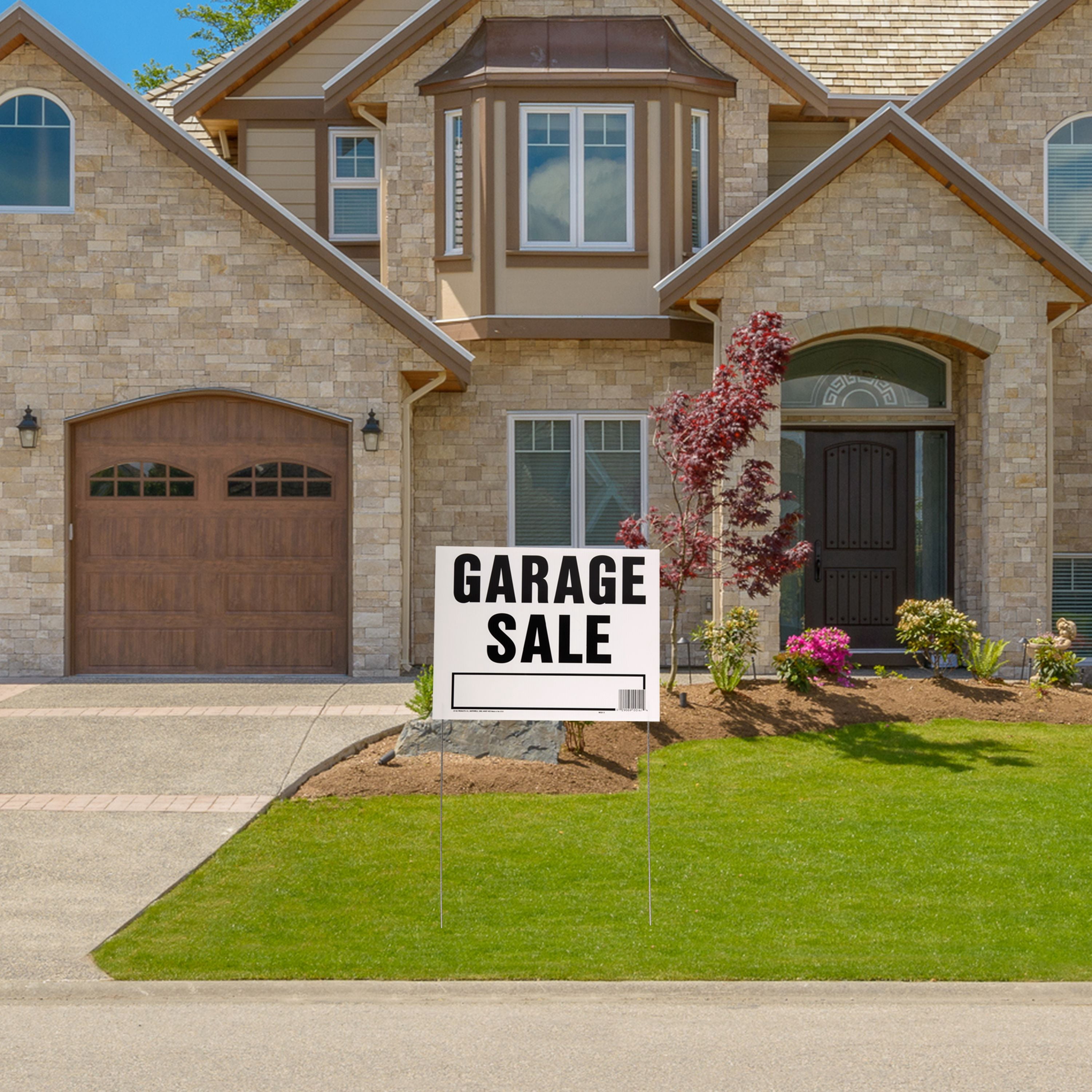 (3 pack) Hy-Ko 14" x 18" Plastic Garage Sale Sign