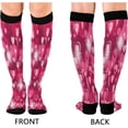 thumbnail image 2 of FREEAMG 2 Pair Lovely Love Heart Compression Socks for Women Men,Knee High Stockings for Athletic Sports,Running,Travel, 2 of 7